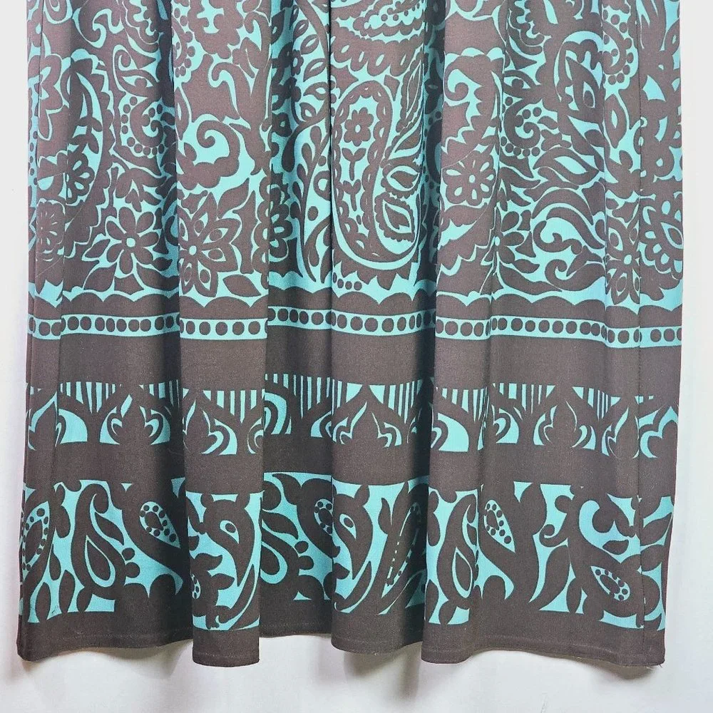 Jessica Howard Paisley Rouche Waist Sleeveless Midi High Neck Lined Dress, 10 - Picture 5 of 8